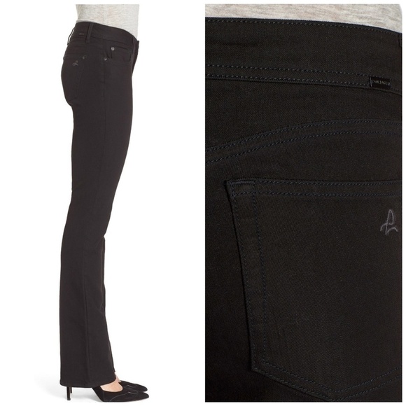 DL1961 | Elodie Instasculpt Boot Riker Black Jeans - Picture 2 of 8